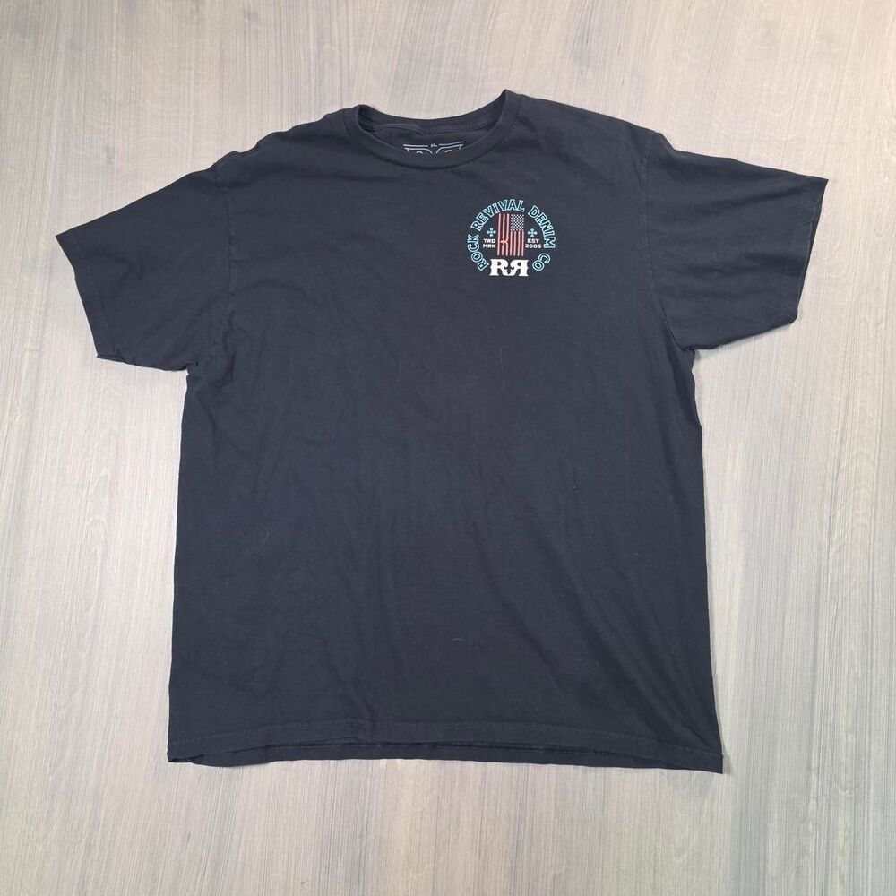 Rock Revival American Flag Graphic Tee Size XL